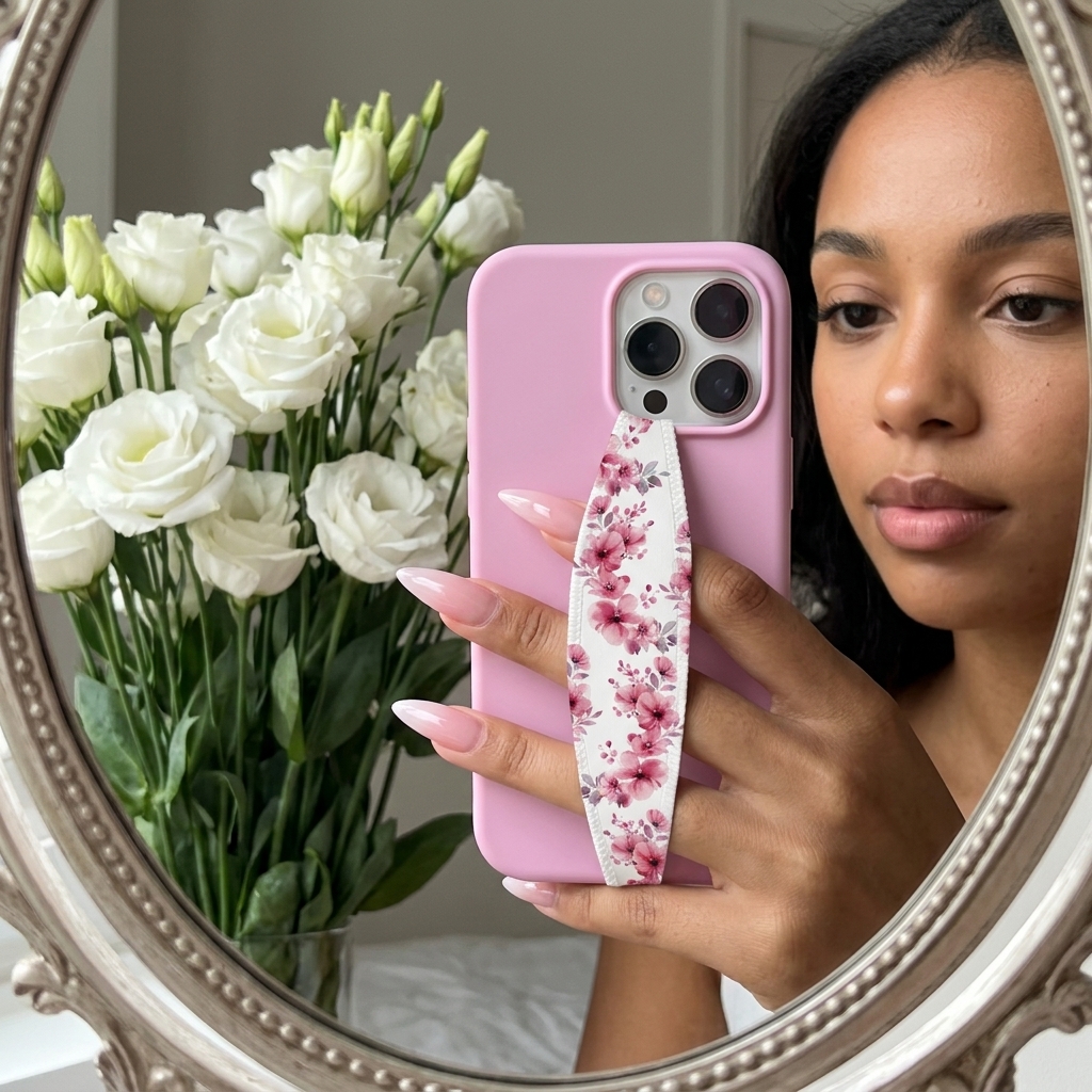 phone grip straps flower phone grip straps flower