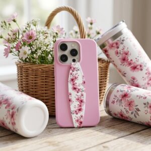 phone grip straps flower