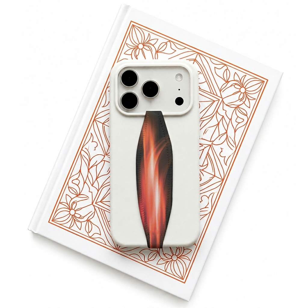 Color theme phone grip strap | Neon Orange Color theme phone grip strap | Neon Orange