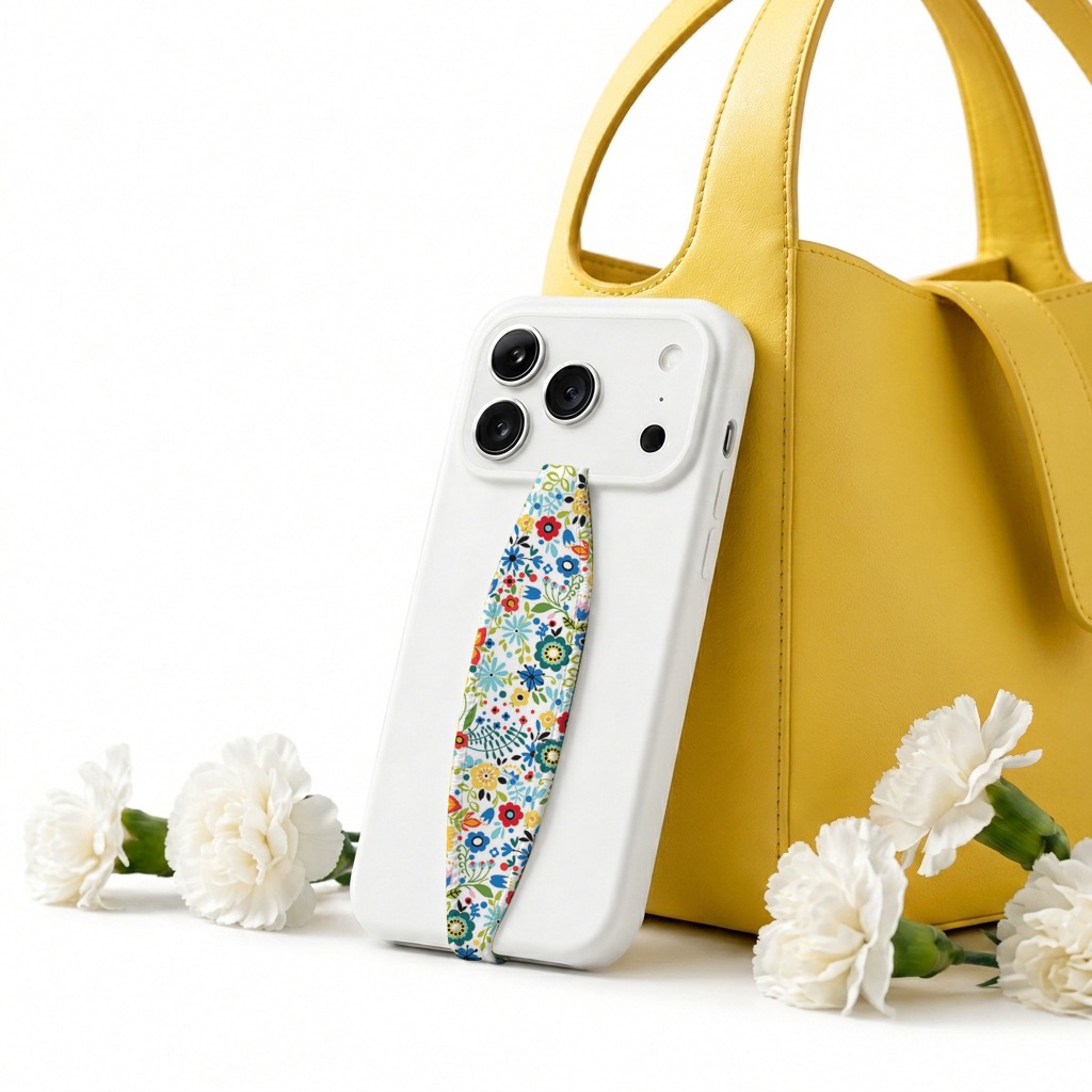 flower phone grip strap flower & hearts flower phone grip strap flower & hearts