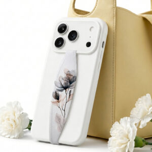 Flower Phone Grip Strap | Elastic Phone Holder | Smoky Blossom