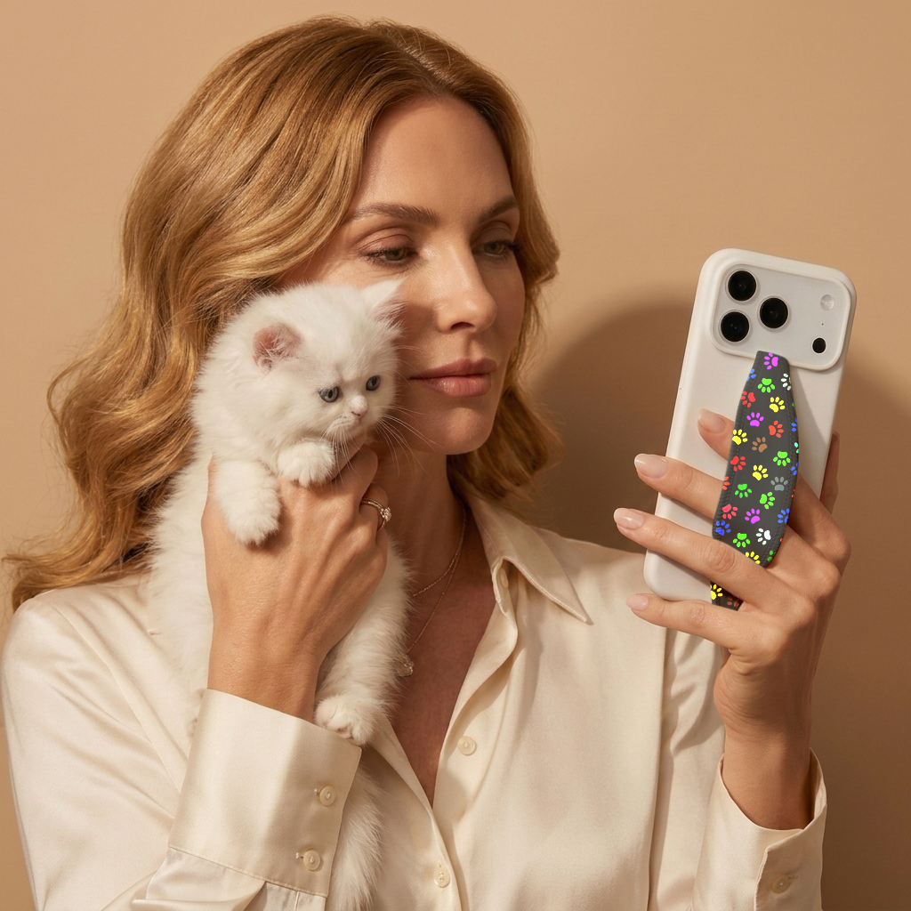 phone grip strap happy paws phone grip strap happy paws