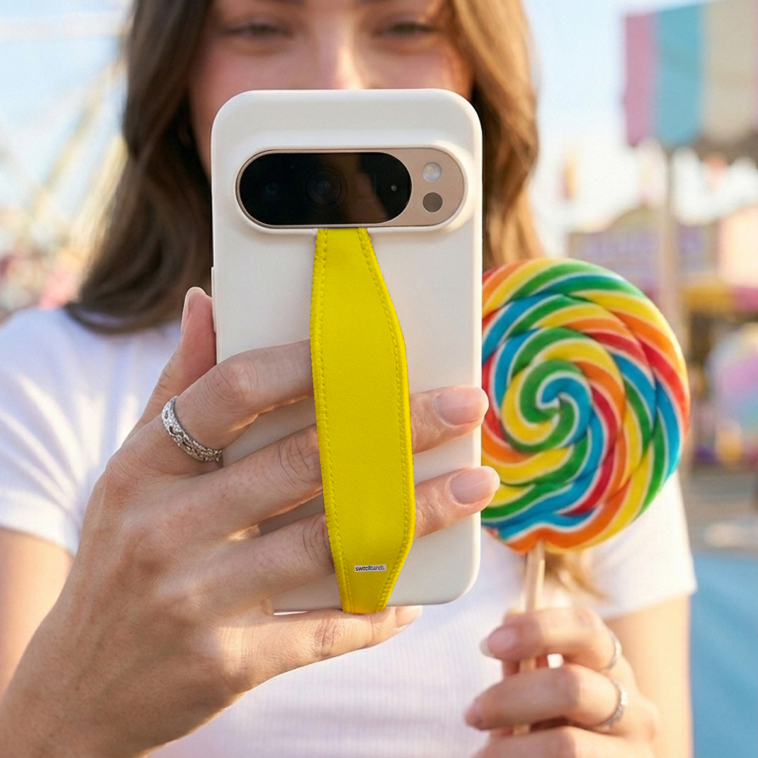 phone grip strap vibrant yellow phone grip strap vibrant yellow